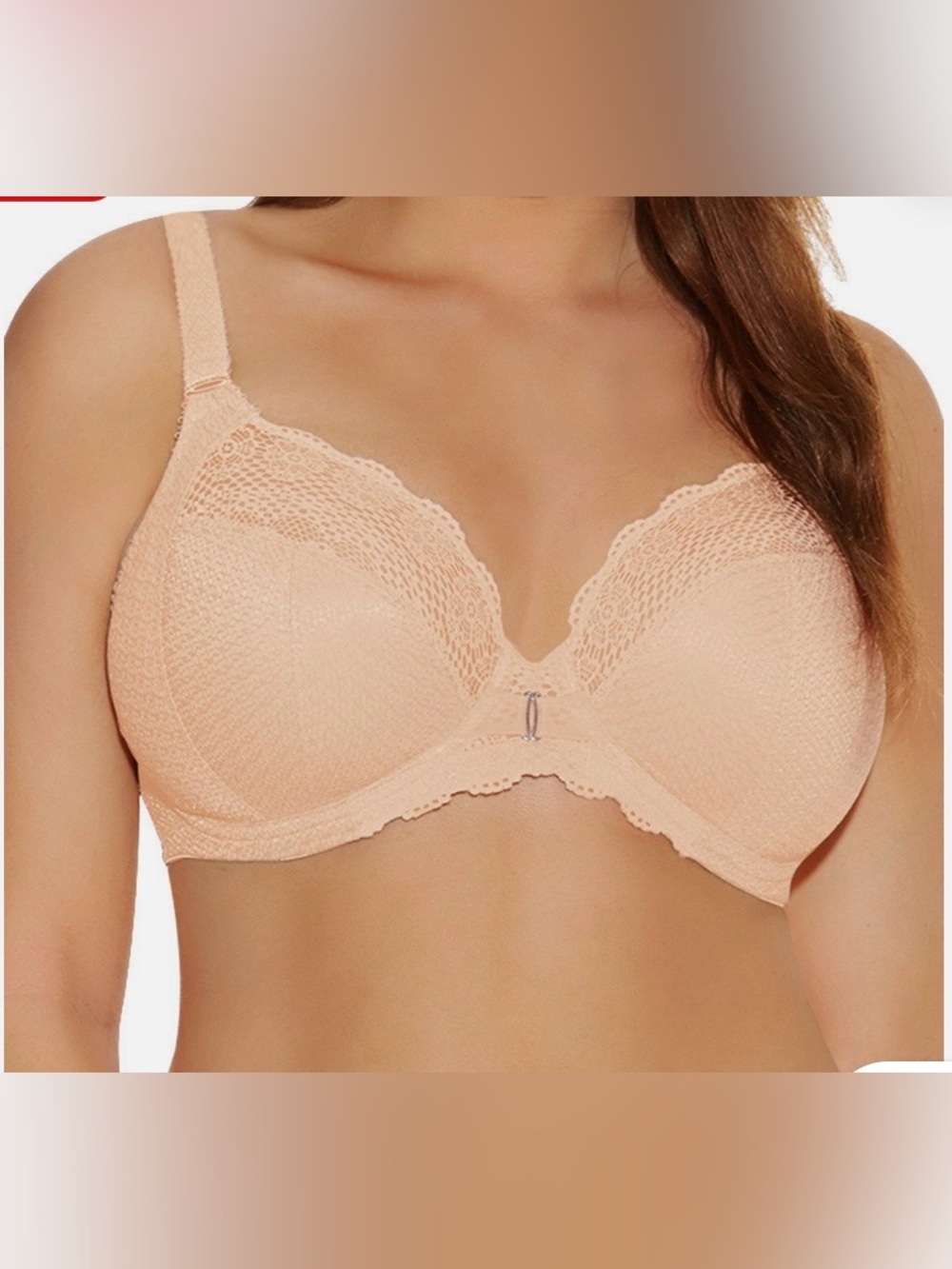 Elomi Trim Full Coverage Bra in Nude